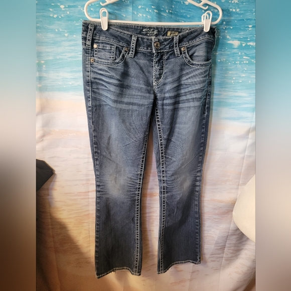 Silver Aiko Bootcut‎ Denim Jeans Size 31x31 - Picture 1 of 8